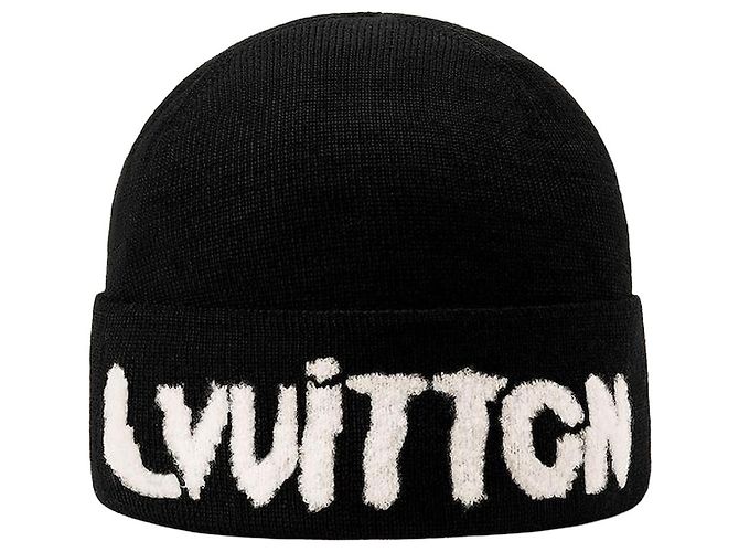 Louis Vuitton Gorro Monogram Blast Black Grey Marrom