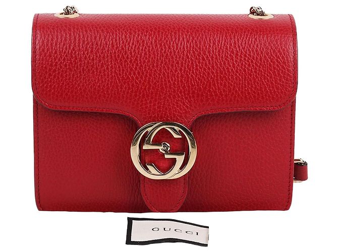 Gucci Bolso pequeño de cadena rojo Roja