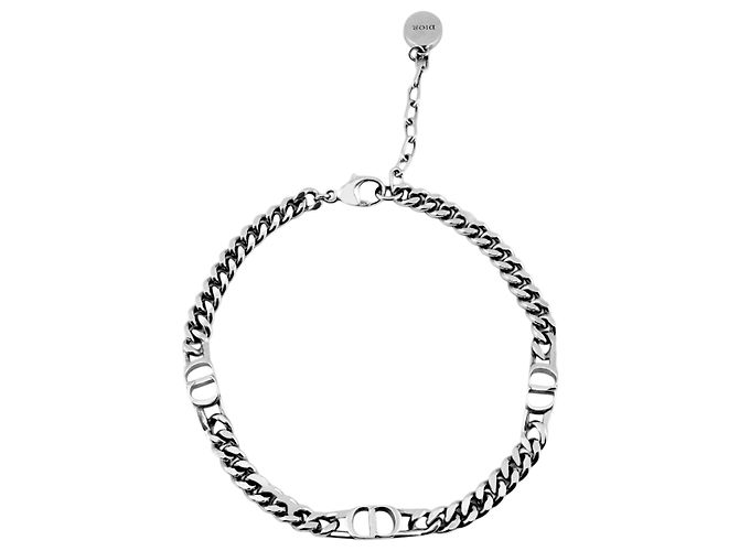 Dior Bracciale a catena sottile CD Icon Argento 