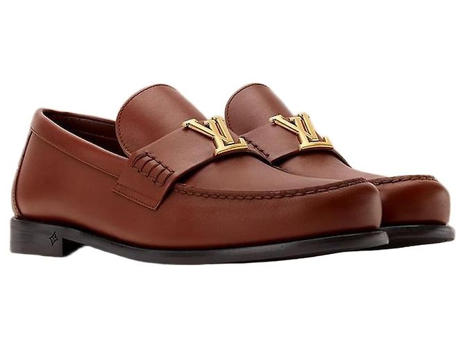 Louis Vuitton Major Loafer Chestnut Brown Braun