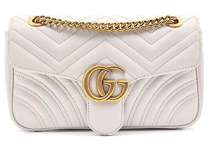 Gucci Bolsa de Ombro Marmont Matelassé Marrom