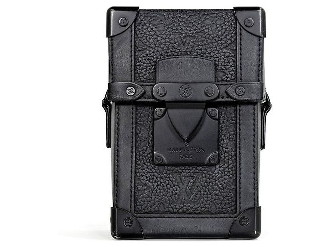 Louis Vuitton Cartera Vertical Trunk Wearable Monogram Black Negro