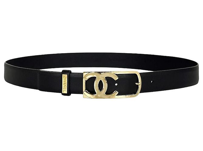 Chanel CC Logo Belt Black