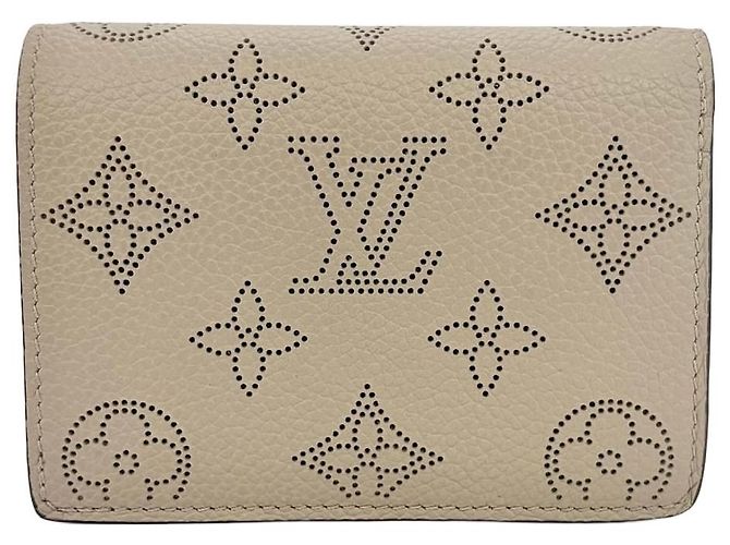 Louis Vuitton Clea Wallet Mahina Compact Wallet Brown
