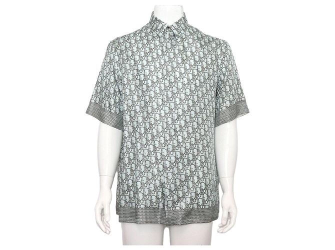 Dior Silk Oblique Homme Kurzarmhemd