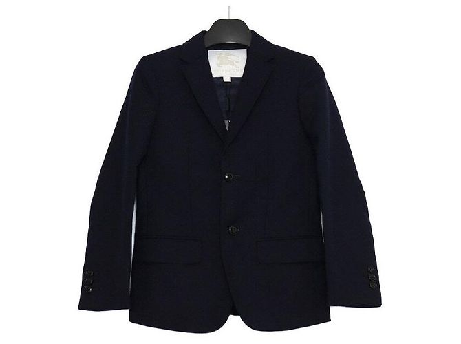 Burberry Chaqueta Blazer Junior para Niños en Lana Navy