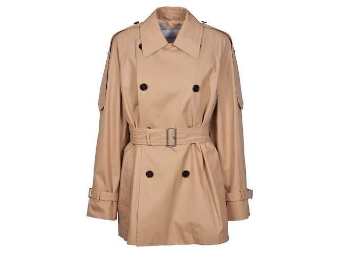 Burberry Gabardina de algodón Naranja