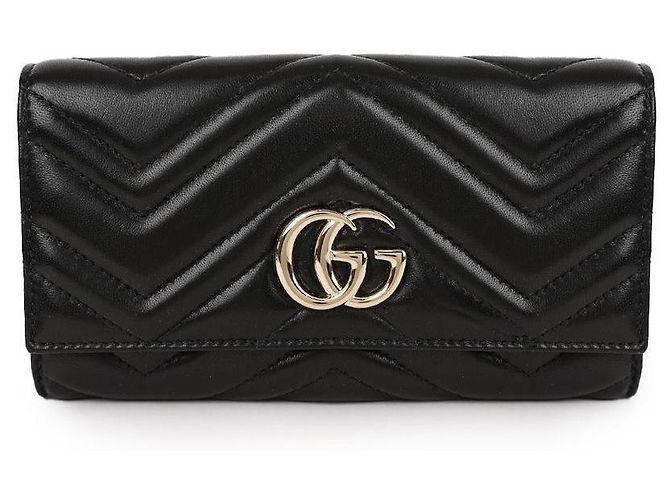 Gucci GG Marmont Long Wallet Black