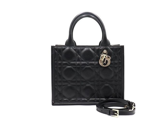 Dior Borsa Book Tote Small Macro Cannage Nera Nero