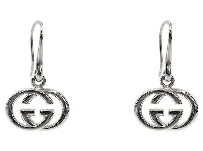 Gucci Interlocking Silver Earrings
