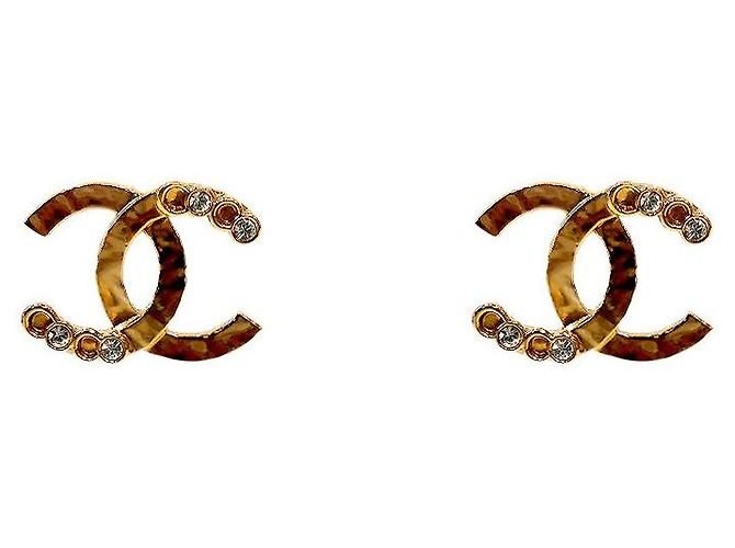 Chanel Orecchini Cubic CC D'oro 