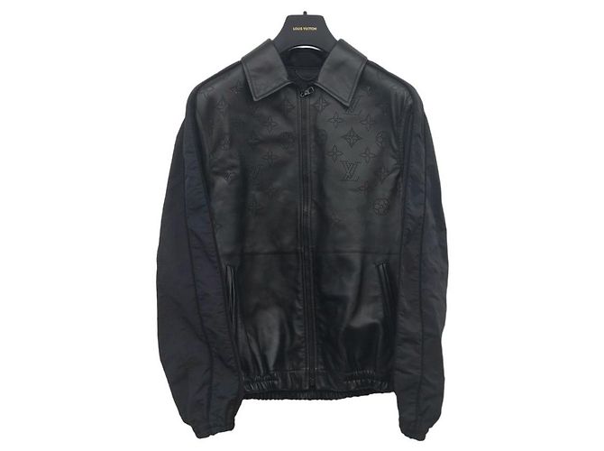 Louis Vuitton Mixed Leather Bomber Black