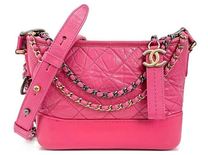 Chanel Bolsa Gabrielle Hobo Rosa