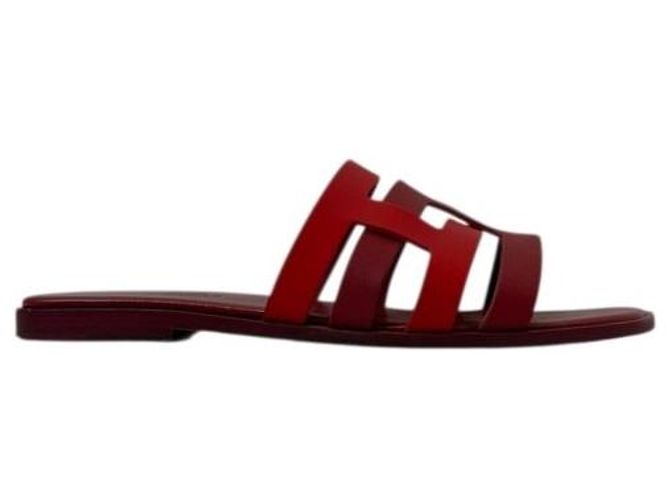 Hermès Mule Sandale Amour Rouge