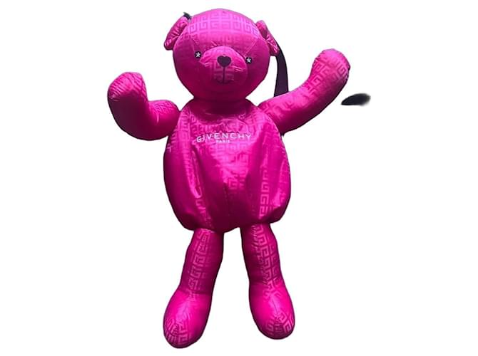 Givenchy pink plush bear backpack