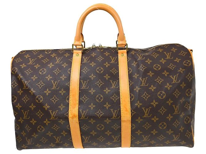 Louis Vuitton Keepall Bandoulière Monogram 50 Marrom