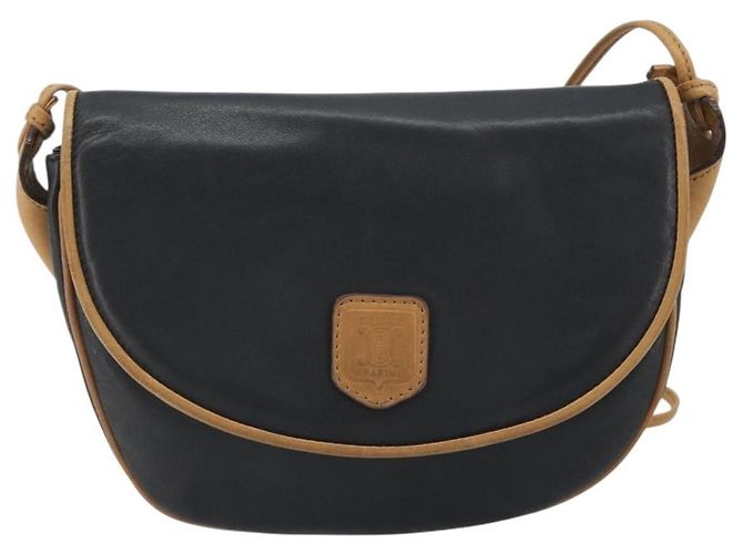 Céline Celine Vintage Leather Noir