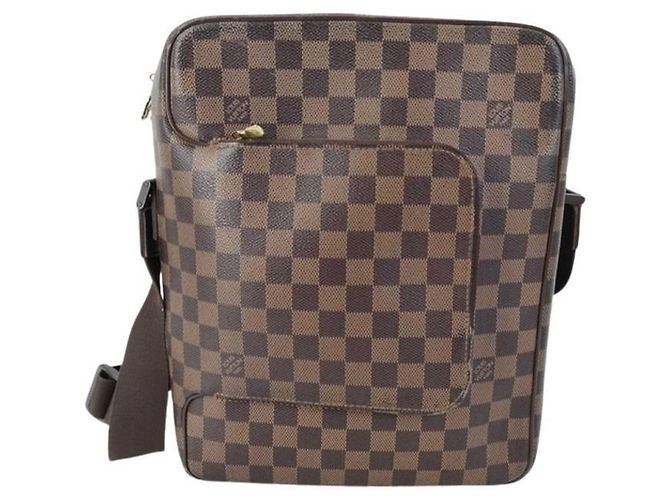 Borsa a tracolla Louis Vuitton Olaf GM Marrone Damier ebene