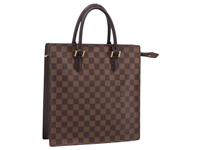 LOUIS VUITTON Damier Ebene Venice PM Handtasche N51145 LV Auth 194274
