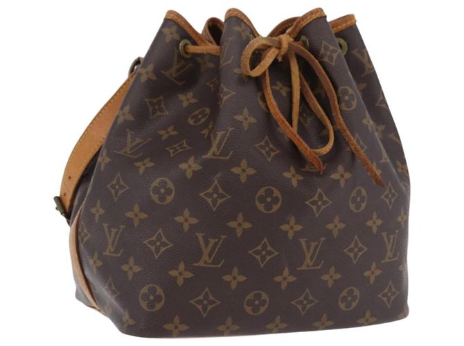 LOUIS VUITTON Bolsa de Ombro Monogram Petit Noe M42226 LV Auth 193342 Monograma