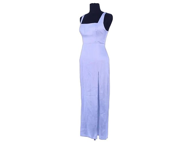 Reformation Seidenkleid Blau