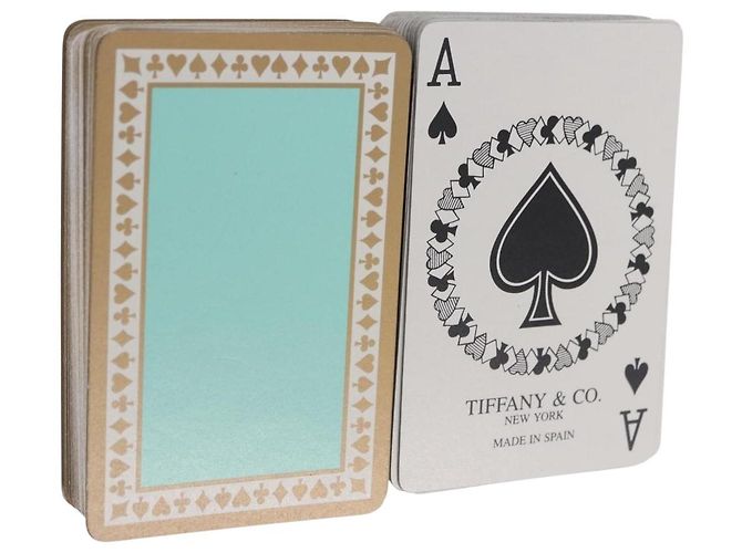 Autre Marque TIFFANY&Co. Playing Cards Paper Green Auth 197123A