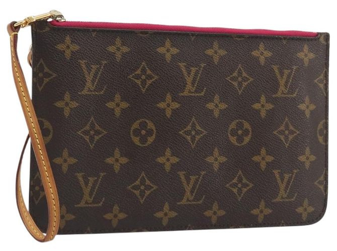LOUIS VUITTON Monogram Neverfull MM Pouch Accessory Pouch LV Auth 195689