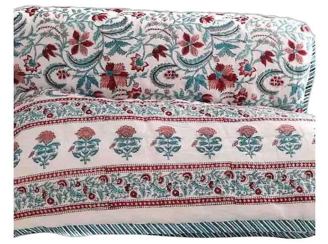 Autre Marque Anokhi Green Bedspread
