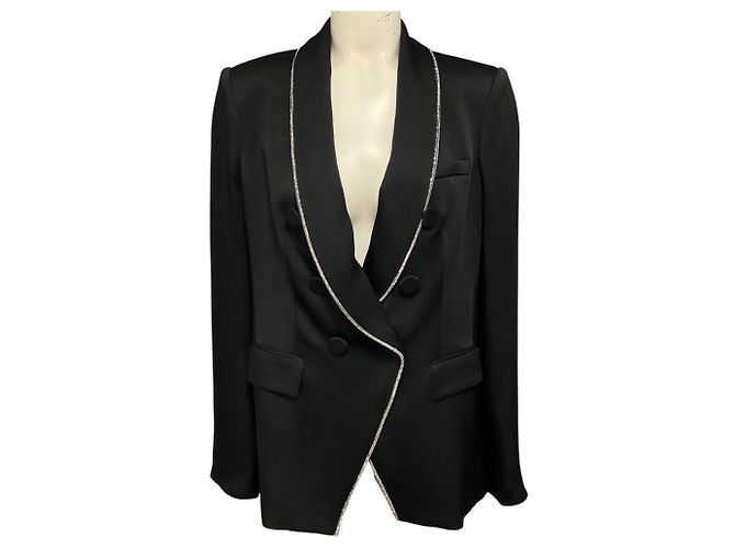 Veronica Beard Black Jagger Dickey Jacket
