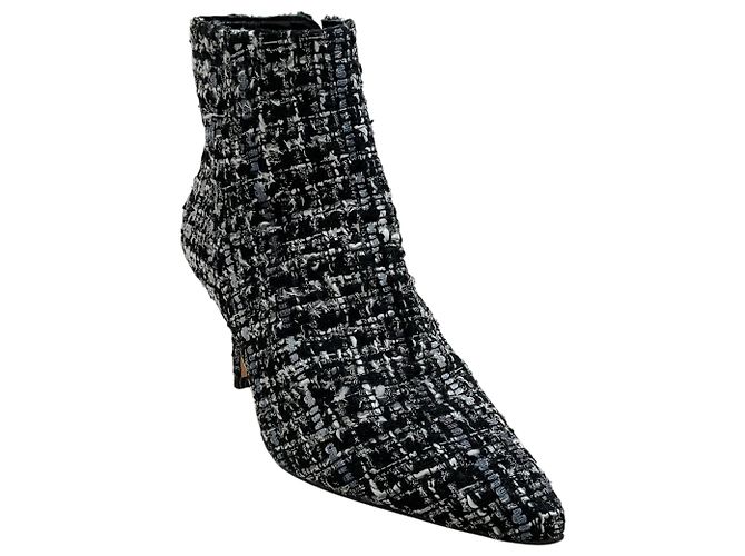 Botines Aimee de Tweed Multi Negro L'Agence