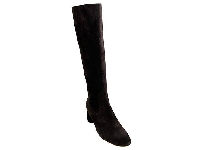 Bruno Magli AGL Brown Suede Lorette Tall Boots