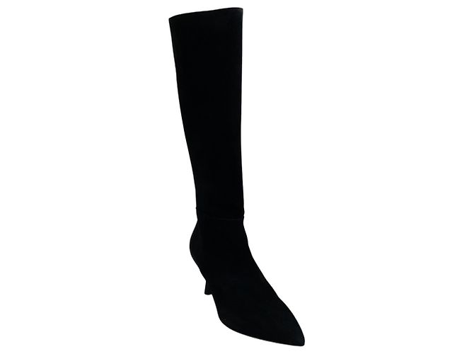 Bruno Magli AGL Black Suede Ide Tall Boots