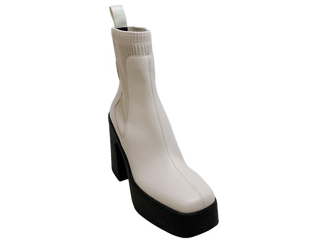 Stella Mc Cartney Botines de plataforma Skyla Stella McCartney Cream Beige