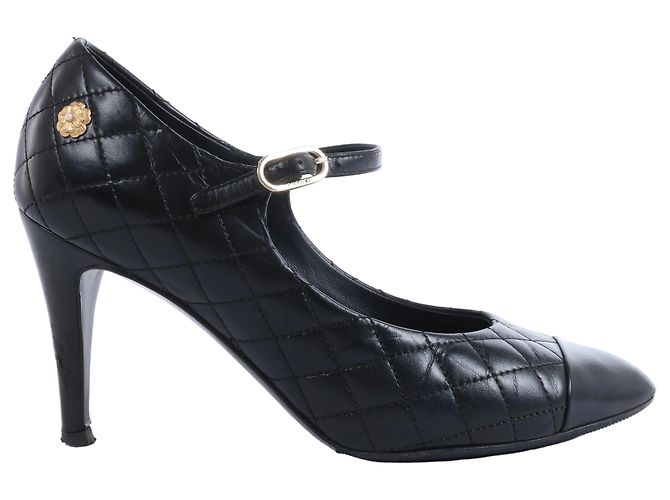 Classique Escarpins Chanel Coco Mark Matelassé 36.5C G30981