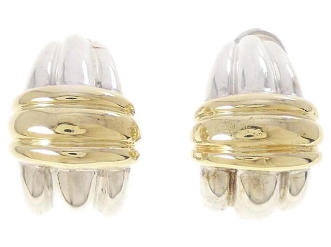 Orecchini a clip Tiffany & Co. in oro giallo 925/750 e argento