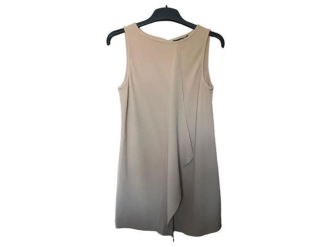 Vestido sem mangas bege Tibi New York