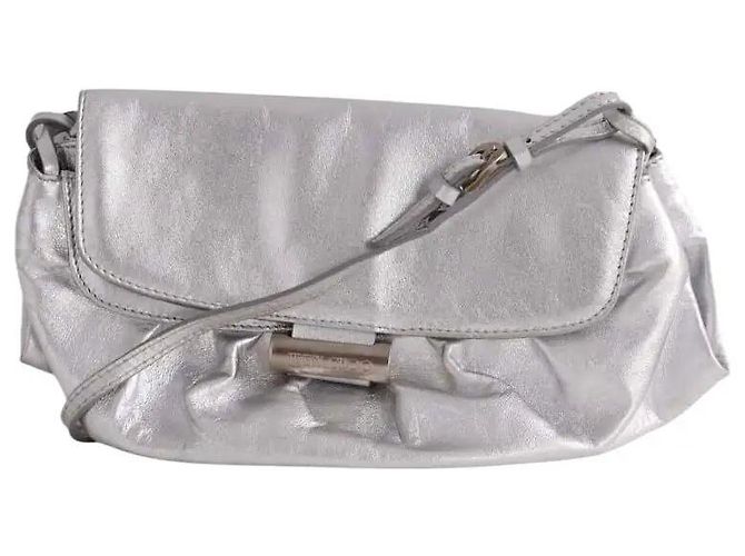 Borsa a tracolla Jimmy Choo in pelle argento