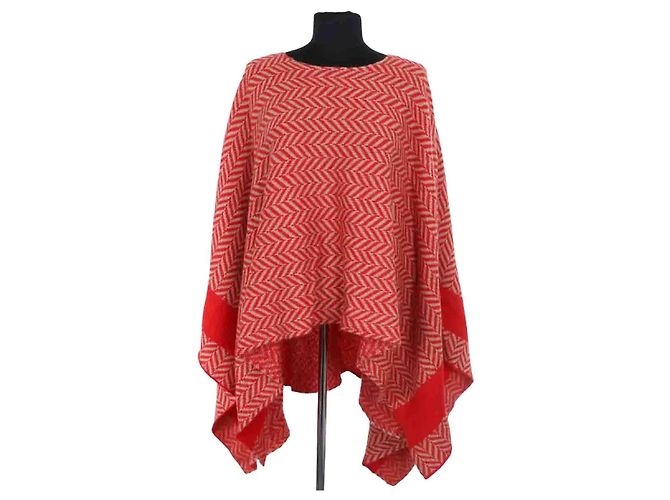 Maje Red Poncho