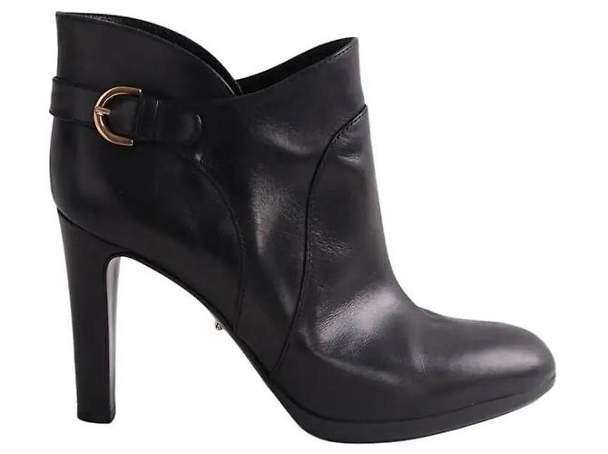 Sergio Rossi Botas negras con hebilla Negro