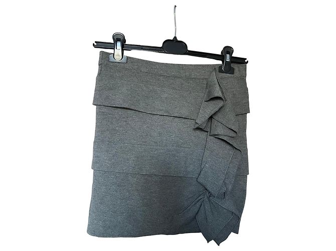 Falda con volantes gris Patrizia Pepe