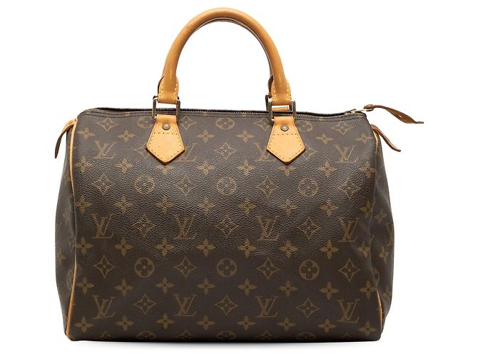 Borsa Boston Louis Vuitton Monogram Speedy 30 Marrone