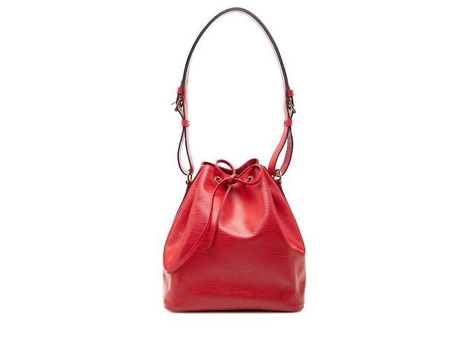 Borsa a secchiello Petit Noe Louis Vuitton Epi rossa Rosso