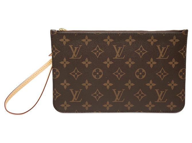 Pochette Louis Vuitton Monogram Neverfull MM Marron