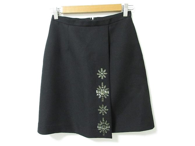 Autre Marque Minifalda Loulou Willoughby Beads Negro