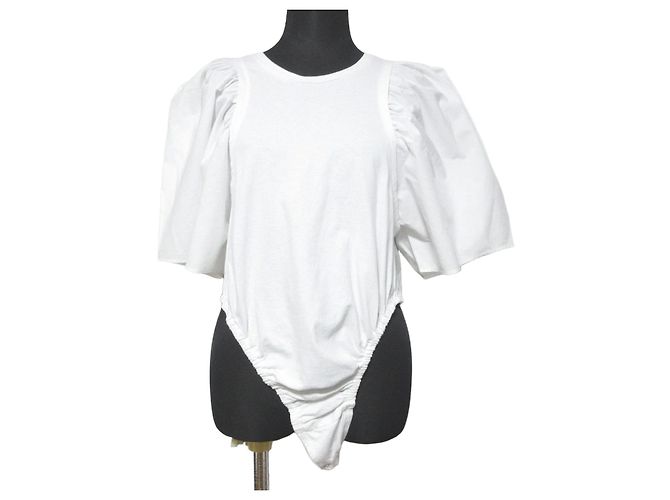 Autre Marque SELENAHELIOS Layered Like Bodysuit Weiß