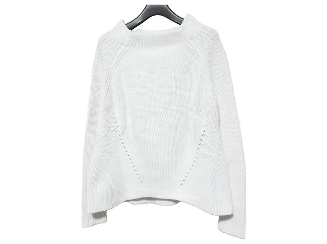 Autre Marque DEMYLEE Strickpullover aus Baumwolle Weiß