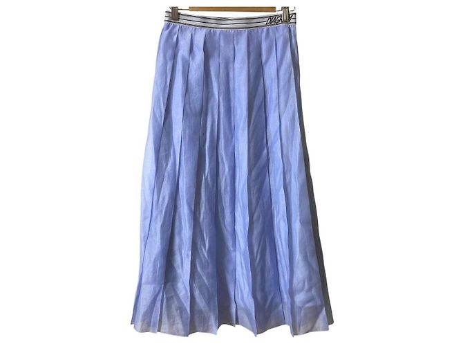Autre Marque Falda plisada transparente Diagram Mat Azul