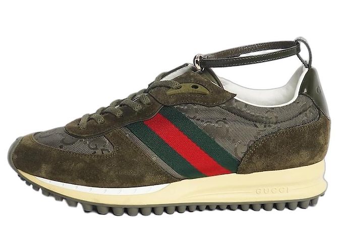 Gucci Baskets Olive Re-Motion - taille EU 35.5 Vert