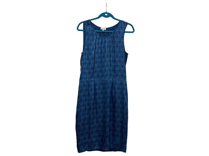 Autre Marque Ärmelloses Kleid mit blauem Muster von Dea Kudibal