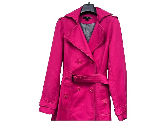 Autre Marque Trench Willi Smith in misto cotone rosa Fuschia
